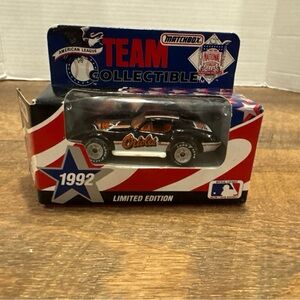 1992 MATCHBOX BALTIMORE ORIOLES STINGRAY CORVETTE DIECAST CAR